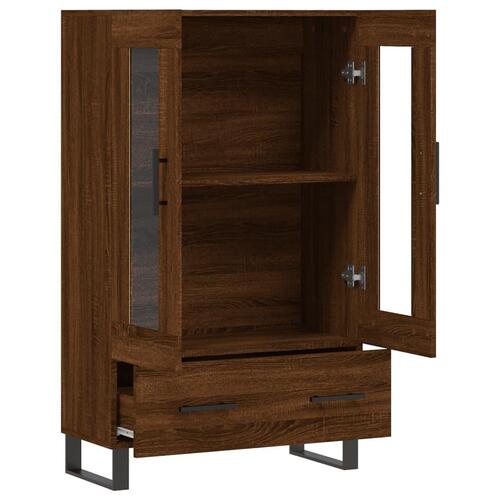 Skab 69,5x31x115 cm konstrueret træ brun sonoma-eg