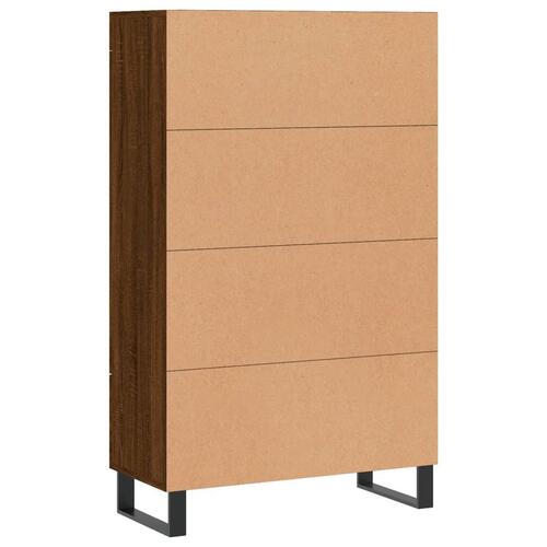 Skab 69,5x31x115 cm konstrueret træ brun sonoma-eg