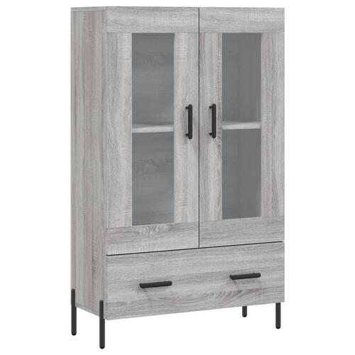 Skab 69,5x31x115 cm konstrueret træ grå sonoma-eg
