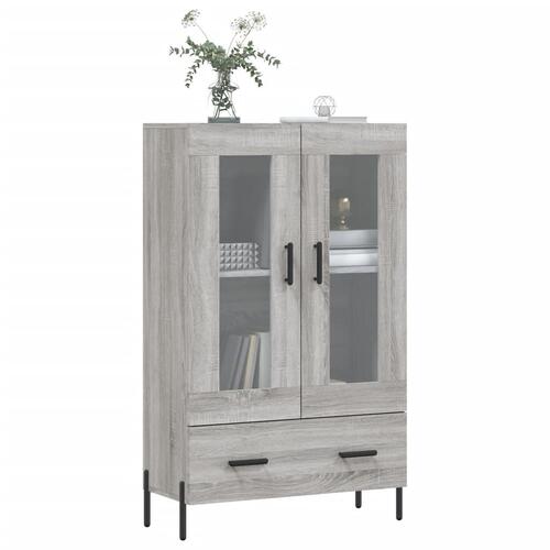 Skab 69,5x31x115 cm konstrueret træ grå sonoma-eg