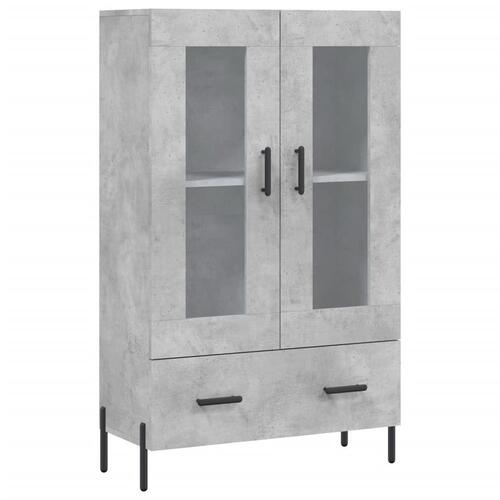 Skab 69,5x31x115 cm konstrueret træ betongrå