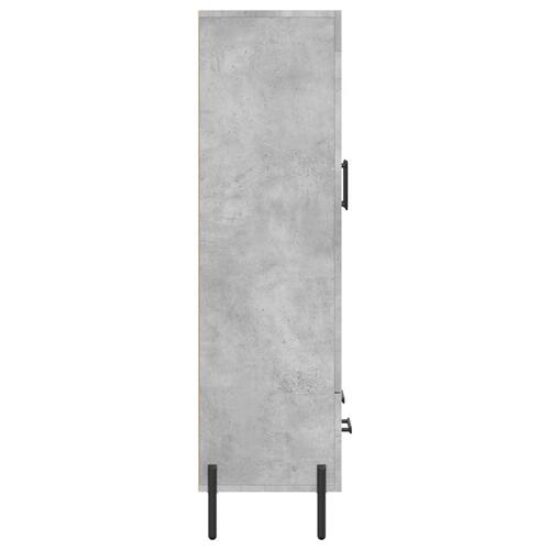 Skab 69,5x31x115 cm konstrueret træ betongrå