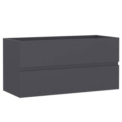 Vaskeskab 90x38,5x45 cm spånplade grå