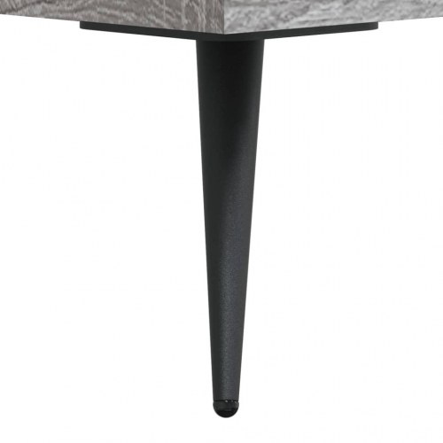 Skænk med glaslåger 69,5×31×115 cm - grå sonoma-eg