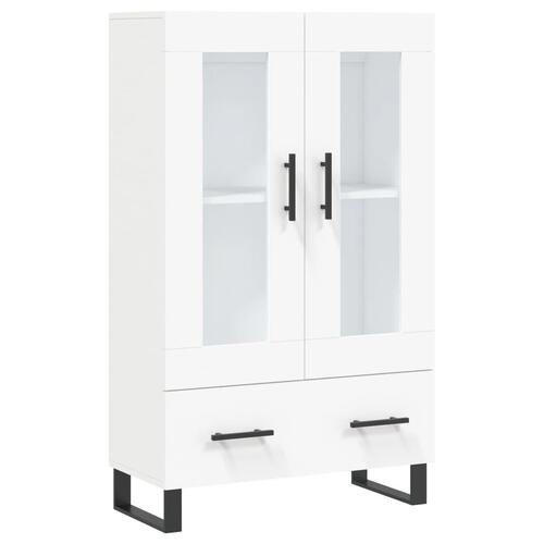Skab 69,5x31x115 cm konstrueret træ hvid