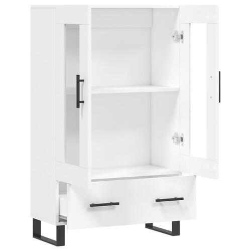 Skab 69,5x31x115 cm konstrueret træ hvid