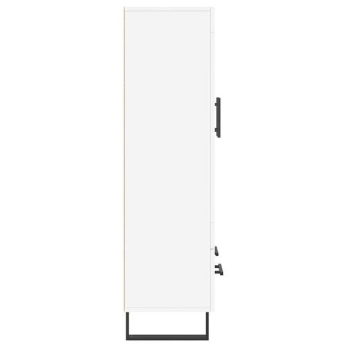 Skab 69,5x31x115 cm konstrueret træ hvid
