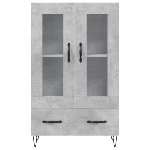 Skab 69,5x31x115 cm konstrueret træ betongrå