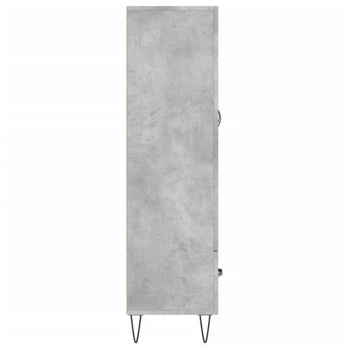 Skab 69,5x31x115 cm konstrueret træ betongrå