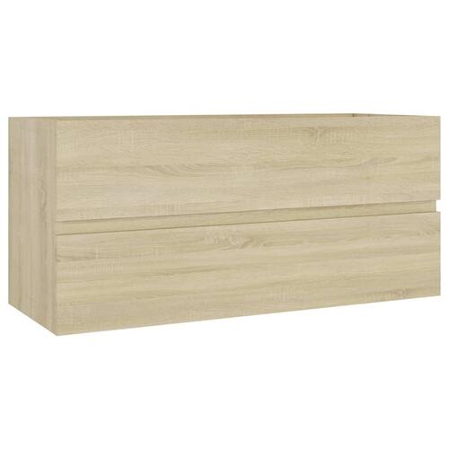 Skab til håndvask 100x38,5x45 cm konstrueret træ sonoma-eg