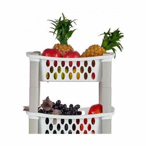 Rullebord Stefanplast Hvid Antracit Plastik 40 x 29,5 x 68,5 cm (44 Unidades)