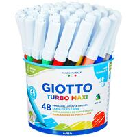 Sæt med Fiberpenne Giotto Maxi 48 enheder Multifarvet