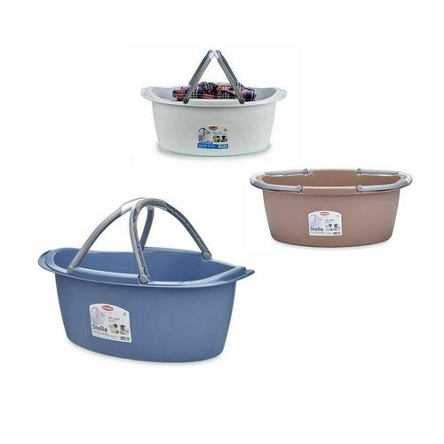 Multibrug kurv Stefanplast Plastik 25 L 59 x 23 x 38 cm Med håndtag (30 enheder)