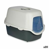Kattebakke Stefanplast Antracit Lysegrå Plastik 56,5 x 39,5 x 39 cm (20 enheder)