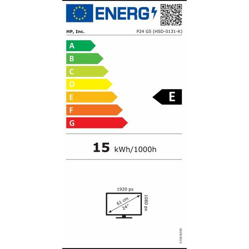 Skærm HP P24 G5 23,8" IPS LCD 75 Hz 240 Hz