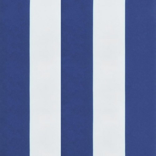 Stolehynder 6 stk. 40x40x7 cm stof striber blå og hvid