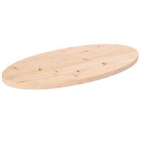 Bordplade 60x30x2,5 cm oval massivt fyrretræ