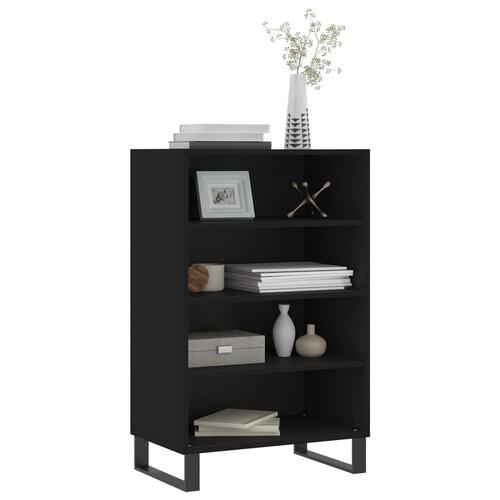 Skab 57x35x90 cm konstrueret træ sort
