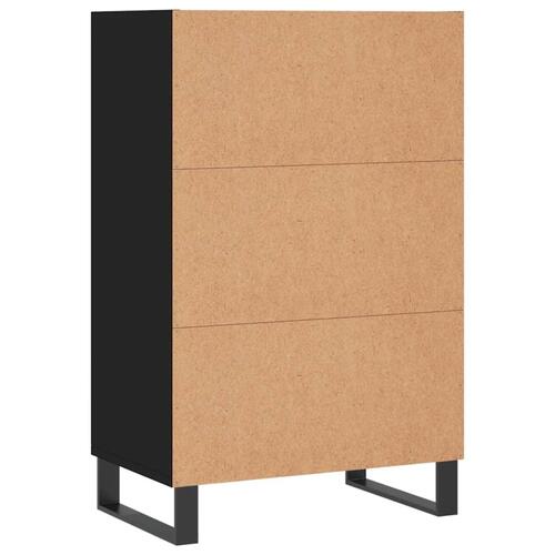 Skab 57x35x90 cm konstrueret træ sort