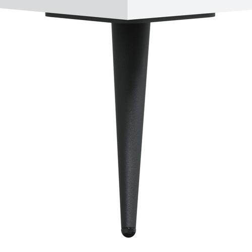 Sengeborde 2 stk. 40x35x47,5 cm konstrueret træ hvid