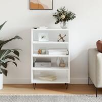 Skab 57x35x90 cm konstrueret træ hvid højglans