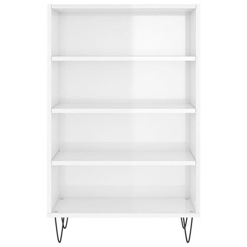 Skab 57x35x90 cm konstrueret træ hvid højglans