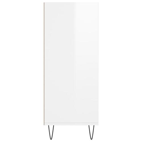 Skab 57x35x90 cm konstrueret træ hvid højglans