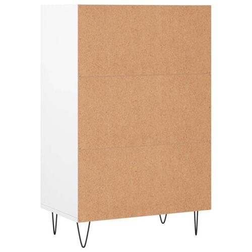 Skab 57x35x90 cm konstrueret træ hvid højglans