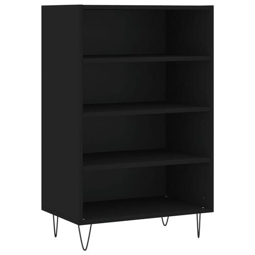 Skab 57x35x90 cm konstrueret træ sort
