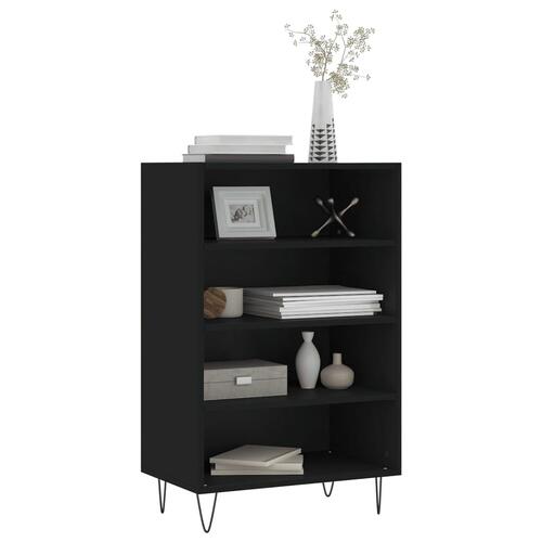 Skab 57x35x90 cm konstrueret træ sort