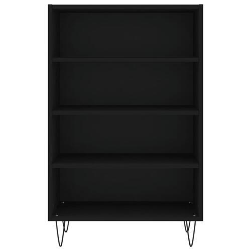 Skab 57x35x90 cm konstrueret træ sort