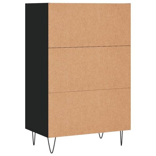 Skab 57x35x90 cm konstrueret træ sort