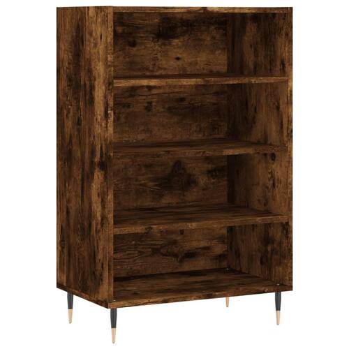 Skab 57x35x90 cm konstrueret træ røget egetræ