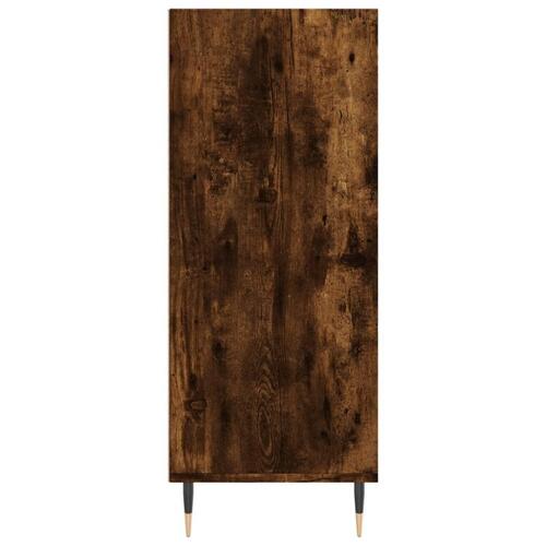 Skab 57x35x90 cm konstrueret træ røget egetræ
