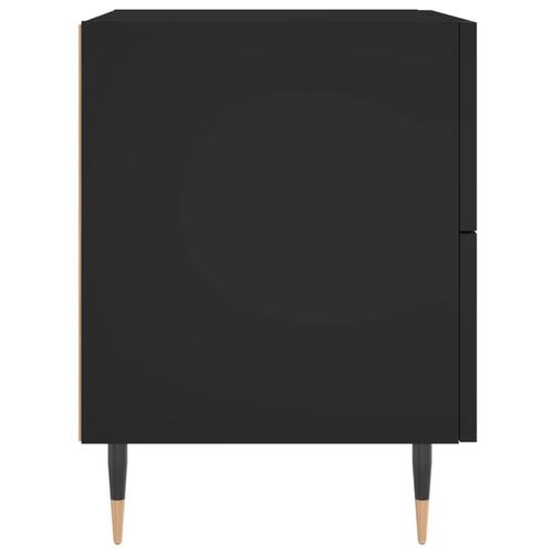 Sengebord 40x35x47,5 cm konstrueret træ sort