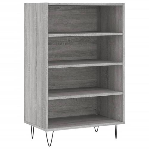 Skab 57x35x90 cm konstrueret træ grå sonoma-eg