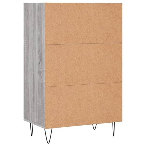 Skab 57x35x90 cm konstrueret træ grå sonoma-eg