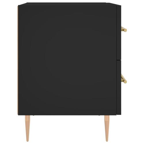 Sengebord 40x35x47,5 cm konstrueret træ sort