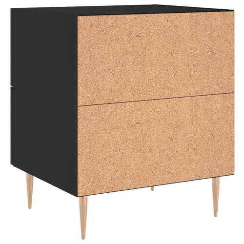 Sengebord 40x35x47,5 cm konstrueret træ sort