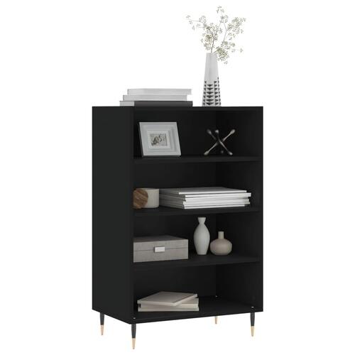 Højskab 57x35x90 cm konstrueret træ sort