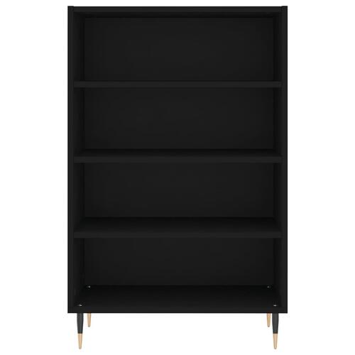 Højskab 57x35x90 cm konstrueret træ sort