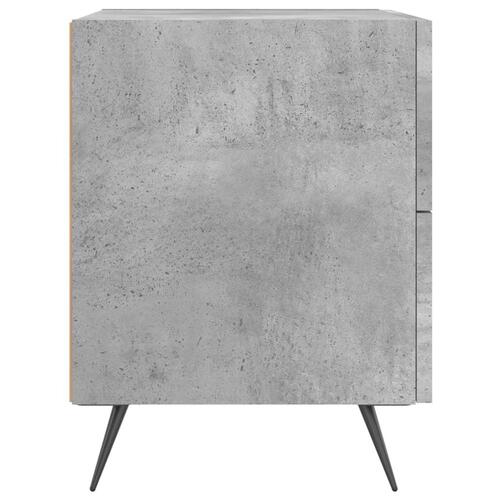 Sengebord 40x35x47,5 cm konstrueret træ betongrå