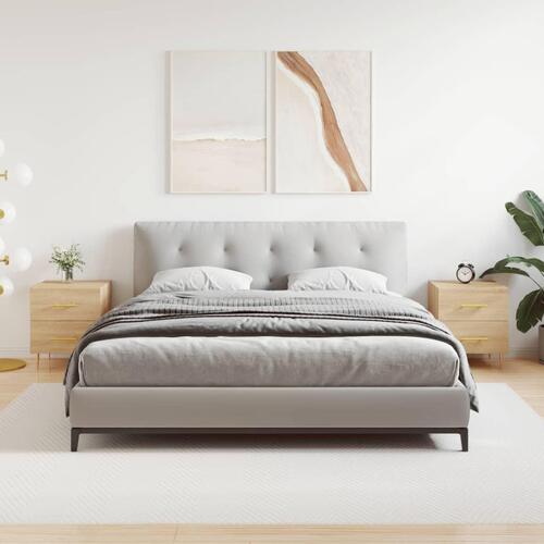 Sengeborde 2 stk. 40x35x47,5 cm konstrueret træ sonoma-eg
