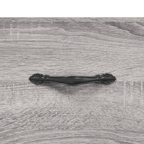 Sengeborde 2 stk. 40x35x47,5 cm konstrueret træ grå sonoma-eg