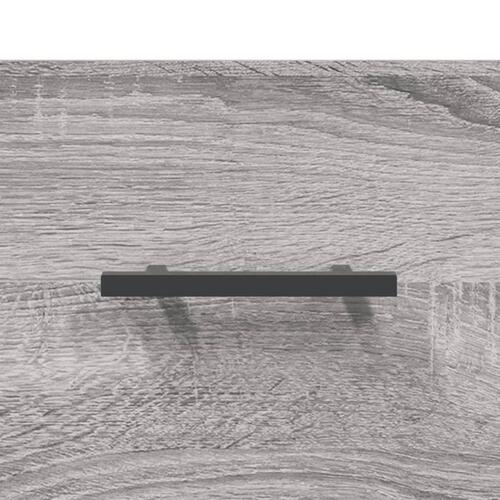 Sengeborde 2 stk. 40x35x47,5 cm konstrueret træ grå sonoma-eg