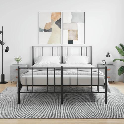 Sengeborde 2 stk. 40x35x47,5 cm konstrueret træ betongrå
