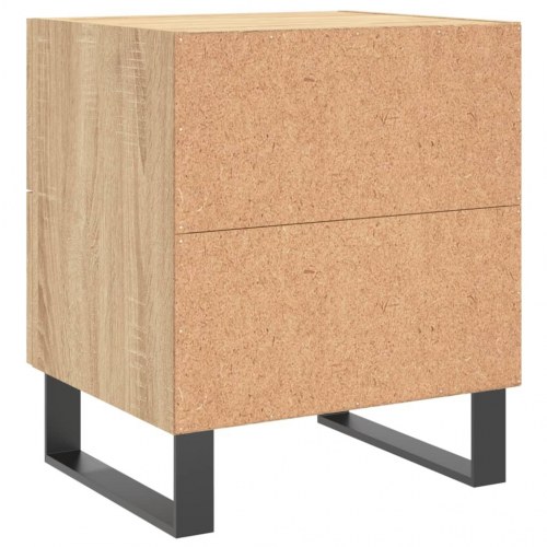 Sengeborde 2 stk. i sonoma-eg 40 x 35 x 47,5 cm