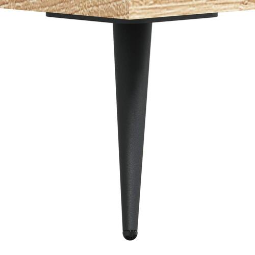 Sengeborde 2 stk. 40x35x47,5 cm konstrueret træ sonoma-eg