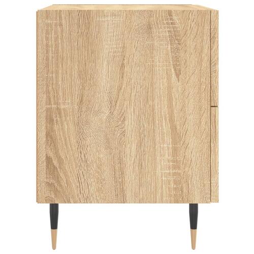 Sengeborde 2 stk. 40x35x47,5 cm konstrueret træ sonoma-eg