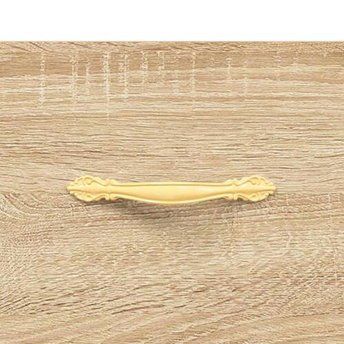 Sengeborde 2 stk. 40x35x47,5 cm konstrueret træ sonoma-eg
